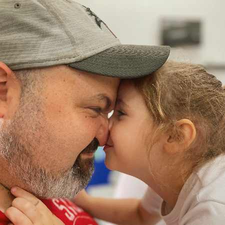butterfly kiss with daddy