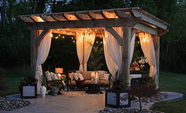 gazebo | Gardens with Wings gazebo with outdoor lights